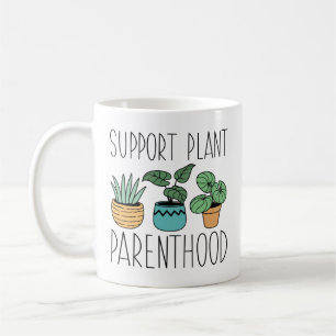Caneca De Café Parentalidade da Planta de Suporte