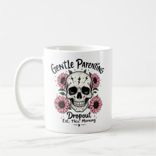 Caneca De Café Parentalidade Suave   Engraçada Mamãe Skull Café