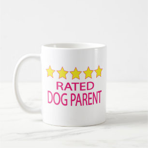 Caneca De Café Parente de Cinco Estrelas de Cães