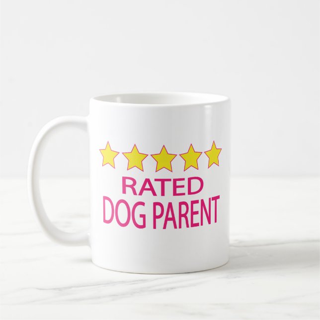 Caneca De Café Parente de Cinco Estrelas de Cães (Esquerda)
