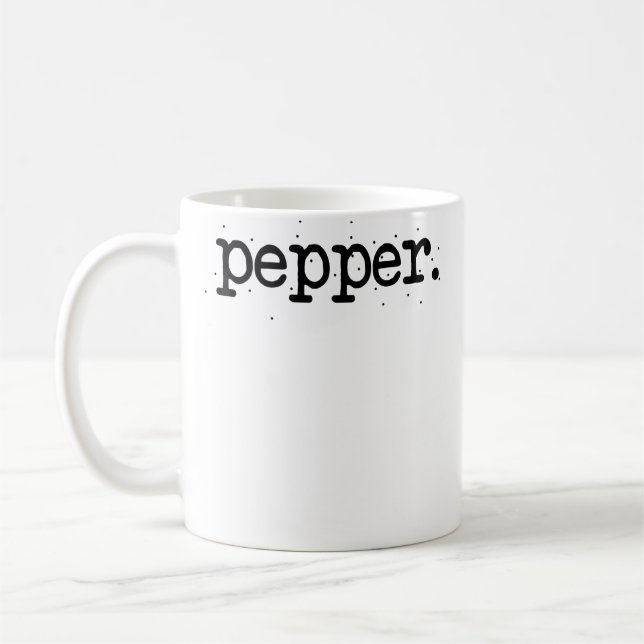 Caneca De Café Pares de Halloween Correspondentes Sal E Pimenta F (Esquerda)