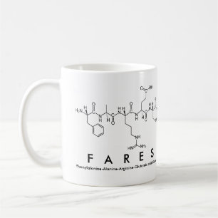 Caneca De Café Pares nome peptídeo mug
