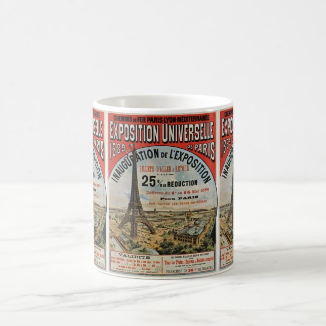 Caneca De Café Paris 1889 - Expostion Weltausstellung Universal (Centro)