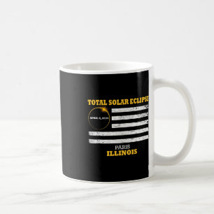 Caneca De Café Paris 2024 Eclipse Solar 2024 040824