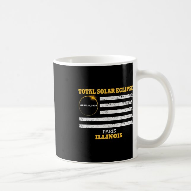 Caneca De Café Paris 2024 Eclipse Solar 2024 040824 (Direita)