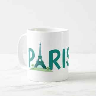 Caneca De Café Paris and it's beautiful Eiffel tower