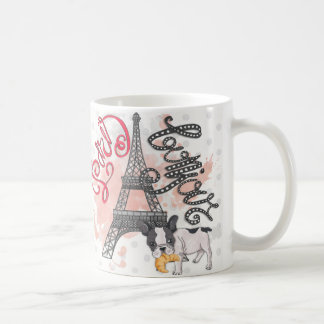 Caneca De Café Paris Bonjour
