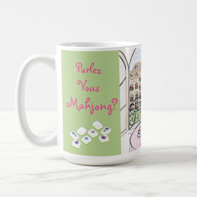 Caneca De Café Paris Caprichoso e Torre Eiffel MAHJONG (Esquerda)