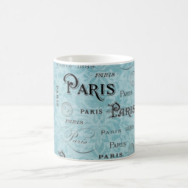 Caneca De Café Paris | Damasco Azul (Centro)