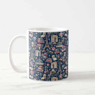 Caneca De Café Paris Dark Icons Chic Design