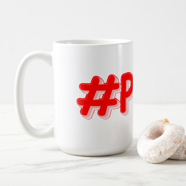 Caneca De Café "#Paris" Design. Comprar Agora (Com Donut)