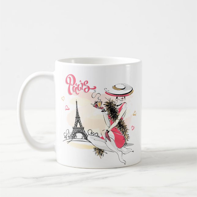 Caneca De Café Paris e Café (Esquerda)