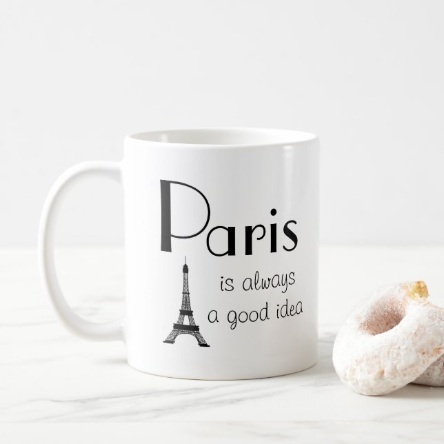 Caneca De Café Paris é sempre uma boa ideia. (Com Donut)
