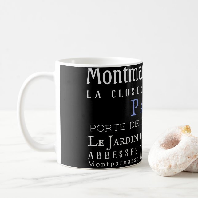 Caneca De Café Paris e seus marcos (Com Donut)