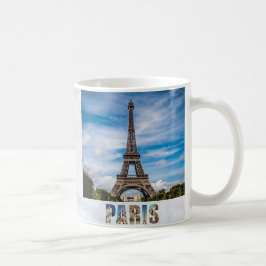 Caneca De Café Paris Eiffel Tower France Viagem da cidade frances