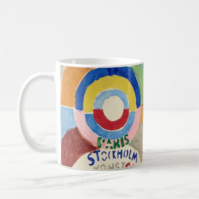 Caneca De Café Paris Estocolmo | Sonia Delaunay-Terk | (Esquerda)