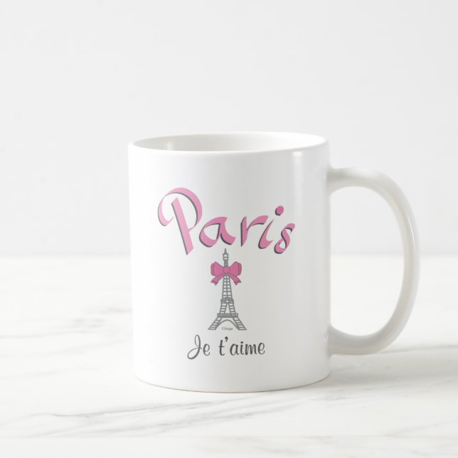 Caneca De Café Paris - Eu te amo (Direita)