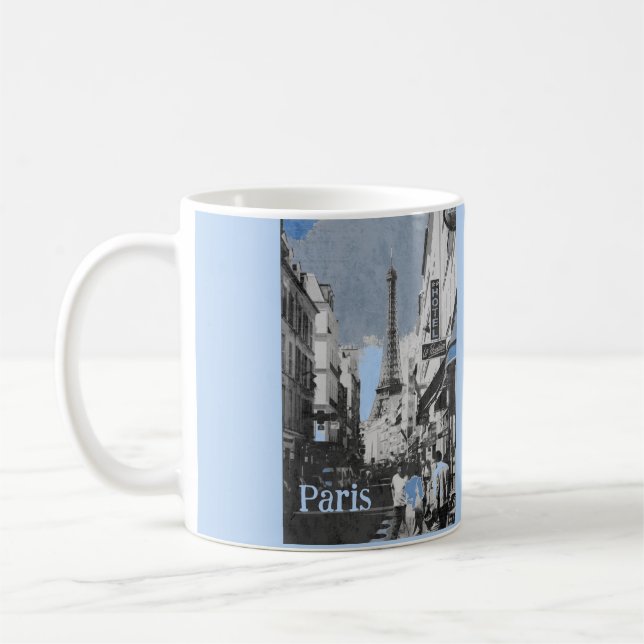 Caneca De Café Paris, França, com uma dica de Blue (Esquerda)