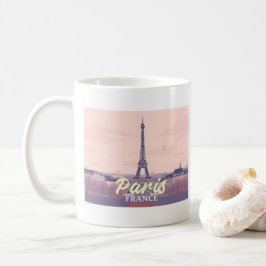 Caneca De Café Paris França Eiffel Tower Pastel Viagem Design