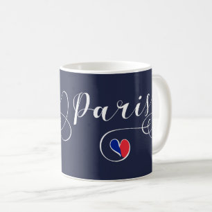 Caneca De Café Paris Heart Mug, França