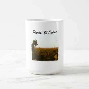 Caneca De Café Paris, je t'aime-view de Notre Dame