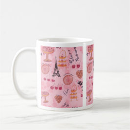 Caneca De Café Paris Pink Pastries