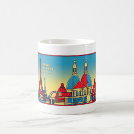 Caneca De Café Paris Skyline 1