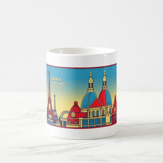 Caneca De Café Paris Skyline 1 (Centro)