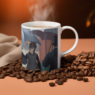 Caneca De Café Paris Street; Rainy Day por Gustave Caillebotte