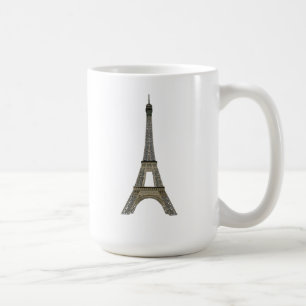 Caneca De Café Paris: Torre Eiffel: Desenho do vetor: