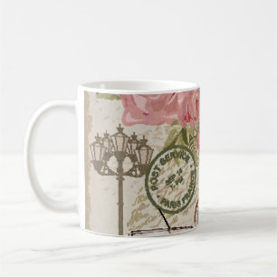 Caneca De Café Paris Vintage: Estilo do Cartão-Postal