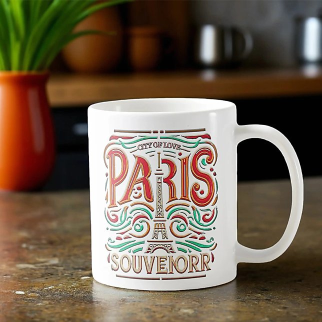 Caneca De Café Parisiense Bloom Love Symphony Classic (Criador carregado)