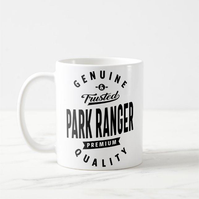 Caneca De Café Park Ranger Oferece Profissão De Cargo Engraçado (Esquerda)