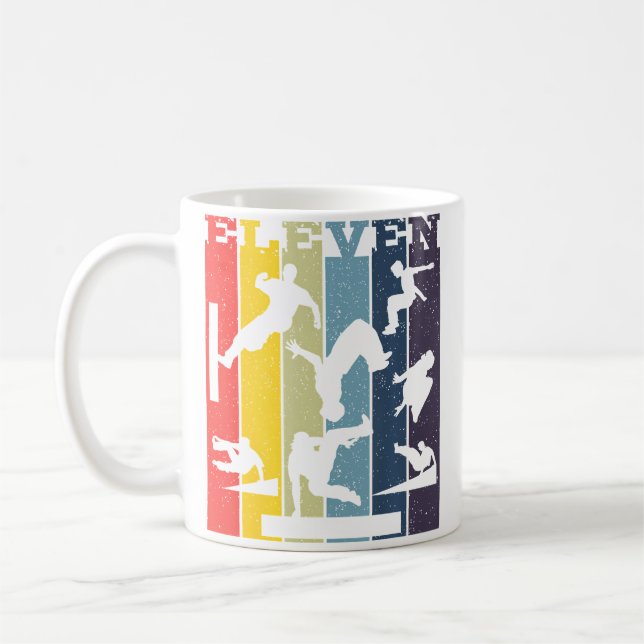 Caneca De Café Parkour 11Th Birthday (Esquerda)
