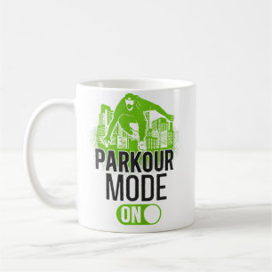 Caneca De Café Parkour Corrida Livre Traceur Vintage Modo Parkour
