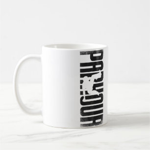 Caneca De Café Parkour Corrida Livre Traceur Vintage Parkour