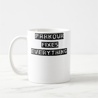 Caneca De Café Parkour Fixes Everything Women Men Love Parkour