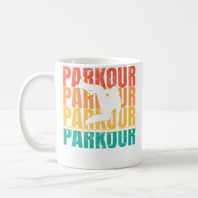 Caneca De Café Parkour Freerunning Masculino (Esquerda)