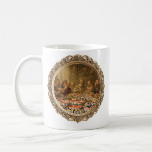 Caneca De Café Paródia de Pintura Renascentista Homem Comendo Sus
