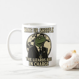 Caneca De Café Paródia dos Governantes Lagarto Acorda Rebanho