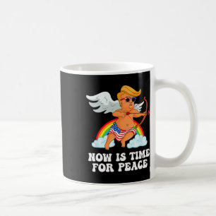 Caneca De Café Paródia Engraçada do Cupido Trump - Agora é o Mome