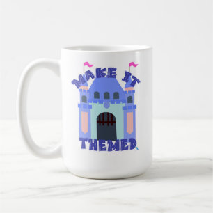 Caneca De Café Parque Castelo Tema Divertido Feliz