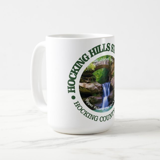 Caneca De Café Parque Estadual de Colinas Hocking (Frente Esquerda)