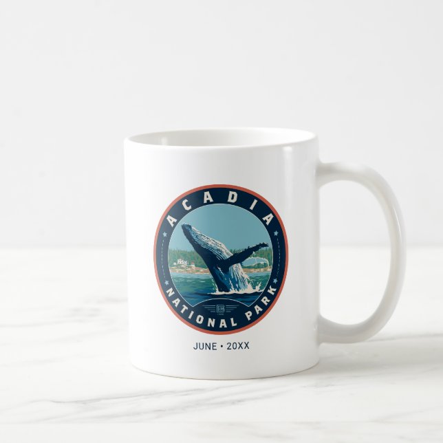 Caneca De Café Parque Nacional Acadia (Direita)