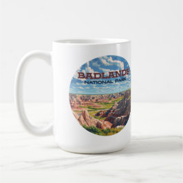Caneca De Café Parque Nacional Badlands Dakota do Sul Paisagem