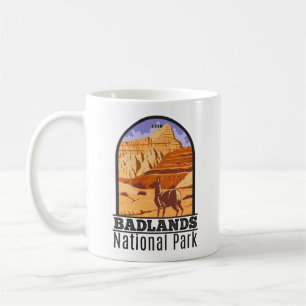 Caneca De Café Parque Nacional Badlands South Dakota Vintage