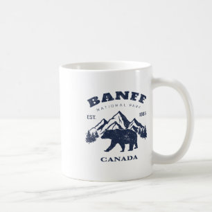 Caneca De Café Parque Nacional Banff Canadá Lembrança Vintage Cam