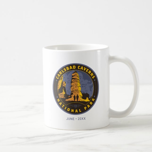 Caneca De Café Parque Nacional Carlsbad (Direita)