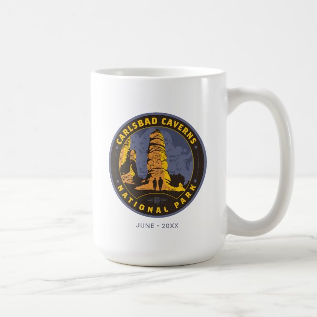 Caneca De Café Parque Nacional Carlsbad (Direita)