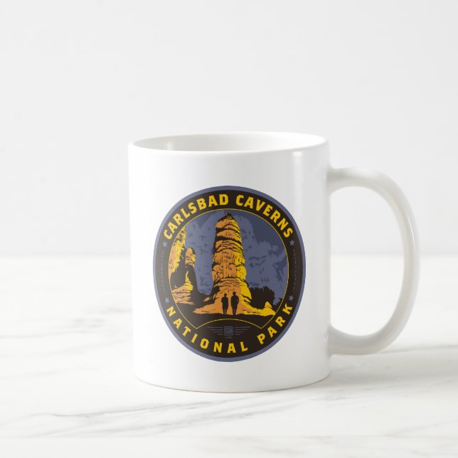 Caneca De Café Parque Nacional Carlsbad (Direita)